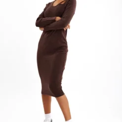 Zero Robe Longue Côtelée Chocolat à Découpes Et Manches Longues 7 Zero Robe Longue Côtelée Chocolat à Découpes Et Manches Longues -Jupe Lumine Soldes Boutique e189bb15d0b9160b0d3ee9c874008d27e93b81aa cnc2924 3