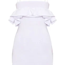Robe Moulante Tissée Stretch Blanche à Détail Volanté -Jupe Lumine Soldes Boutique e1b198f9b8f47131d720eda07b5f5e4795b62abb cnd5430 5