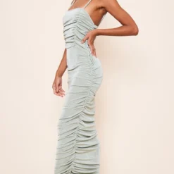 Robe Longue Moulante Froncée En Acétate Vert Sauge à Bretelles 7 Robe Longue Moulante Froncée En Acétate Vert Sauge à Bretelles -Jupe Lumine Soldes Boutique e26d35a0d91c5b60aa39ca22405292609850583f cnd7636 3