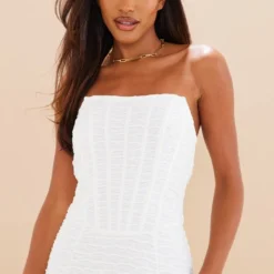 Robe Longue Texturée Blanche à Détail Corset -Jupe Lumine Soldes Boutique e2c251f9ebf0565f2145c077aa93afda3474f7b4 cnd2048 4