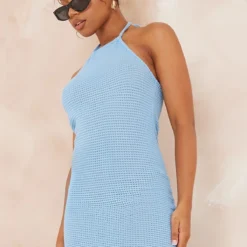 Robe Mi-longue Dos Nu En Maille Tricot Texturée Bleu Vif -Jupe Lumine Soldes Boutique e2c9302e4fad41cd6b0a12155874b64987882c34 cnd7438 4