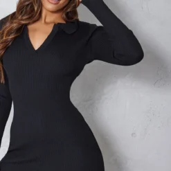 Mini Robe Moulante En Maille Tricot Côtelée Noire à Manches Longues 8 Mini Robe Moulante En Maille Tricot Côtelée Noire à Manches Longues -Jupe Lumine Soldes Boutique e4f5eeab6156c55fa895d6b853a759b85b19f5ab cms7674 5