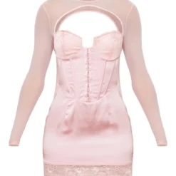 Robe Moulante Satinée Rose à Manches En Mesh Détail Crochets & Oeillets Et Dentelle 9 Robe Moulante Satinée Rose à Manches En Mesh Détail Crochets & Oeillets Et Dentelle -Jupe Lumine Soldes Boutique e5b7b3eb4cf09c4c3c8540ad7a004374e7780eaa cnd0375 5