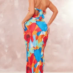 Logic Robe Bustier Longue Plissée Multicolore à Fleurs Abstraites Et Dos Bénitier 9 Logic Robe Bustier Longue Plissée Multicolore à Fleurs Abstraites Et Dos Bénitier -Jupe Lumine Soldes Boutique e5e879bed0a8c87ac8e0e7107bce753ec8f655b1 cne8712 1