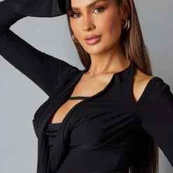 Robe Moulante Mi-longue Noire à Col Bénitier Et Manches Longues 8 Robe Moulante Mi-longue Noire à Col Bénitier Et Manches Longues -Jupe Lumine Soldes Boutique e7cf44463951535c878fa152659db75451e919e6 cnc2958 4