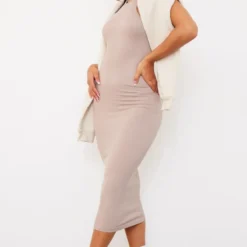 Robe Longue Côtelée Structurée Gris Pierre Détail Contours à Dos Nageur -Jupe Lumine Soldes Boutique e9571e5059e3a316f5db405c98d11bbee46abcf9 cmz1762 3