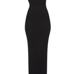 Robe Longue Noire à Bretelle Asymétrique 7 Robe Longue Noire à Bretelle Asymétrique -Jupe Lumine Soldes Boutique eb5123cf72bfff581241f04a5451ce36091a085c CLW4482 3