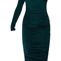 Robe Mi-longue Asymétrique Vert émeraude Froncée -Jupe Lumine Soldes Boutique ed6ef1d91fb9e2f1530a19805053edb9d51048db cnb3264 5