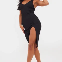 Robe Mi-longue Noire Côtelée à Bretelles Croisées Au Dos -Jupe Lumine Soldes Boutique ed9271eb22dd0c1666c23855b660d4c5cd1c9a56 cna6889 3