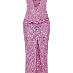 Robe Longue Drapée Lilas En Sequins à Décolleté Et Dos Nu -Jupe Lumine Soldes Boutique edbfe85cd632d6e1ccee961bfbb5bfcd5d9c85cc cne3770 5