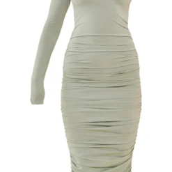 Robe Mi-longue Asymétrique Vert Sauge Froncée -Jupe Lumine Soldes Boutique ee0c5a04a45f415023437ab67fded8ea00119686 cnd2178 5