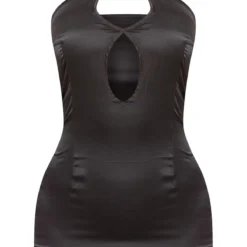 Robe Moulante Noire Satinée Croisée Dans Le Dos à Découpes Goutte D'eau 9 Robe Moulante Noire Satinée Croisée Dans Le Dos à Découpes Goutte D'eau -Jupe Lumine Soldes Boutique ee1f868e6a51fb70106a7a7b6c4687329b4453ee cne1388 5