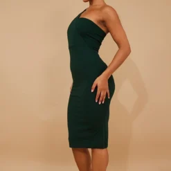 Robe Mi-longue Drapée Vert émeraude Asymétrique -Jupe Lumine Soldes Boutique ee31b92db8302a6694e7f9a166ebe875ec75b662 cnb1887 3