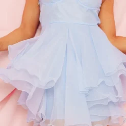 Robe Patineuse Bleu Minéral En Organza à Bretelles épaisses Et Superpositions -Jupe Lumine Soldes Boutique ee4f65aeba57a9a79410fdab425b3e6388a653d5 cnc3044 4