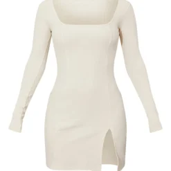 Robe Moulante Fendue Côtelée Crème à Col Carré Et Manches Longues 11 Robe Moulante Fendue Côtelée Crème à Col Carré Et Manches Longues -Jupe Lumine Soldes Boutique ef9f342e22b41016a9cf56ad86e3e341da64c251 cmv1580 6