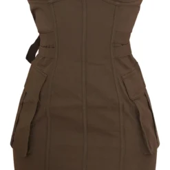 Robe Cargo Bustier Moulante Kaki Foncé à Liserés Structurants Et Poches 9 Robe Cargo Bustier Moulante Kaki Foncé à Liserés Structurants Et Poches -Jupe Lumine Soldes Boutique efa63514327076ab11263329c690e74e641cb79e cnc6733 5