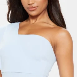 Robe Mi-longue Drapée Bleu Cendré Asymétrique -Jupe Lumine Soldes Boutique eff21d9d8d6d71c37fd82e74a5c26a5271181d8b cmd6662 5