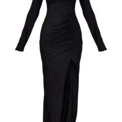 Robe Longue Moulante Froncée à Jupe Portefeuille Et épaulettes -Jupe Lumine Soldes Boutique f0ccf722c5f8449782175cc92d405926b145b936 cnc3065 5