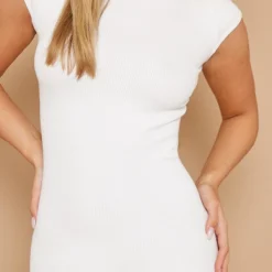 Robe Moulante écrue à Contours Structurés Et Mancherons Côtelés -Jupe Lumine Soldes Boutique f0de576ec1d8fa819f2e0550dcfd177fe9f13c8c cnd4306 4