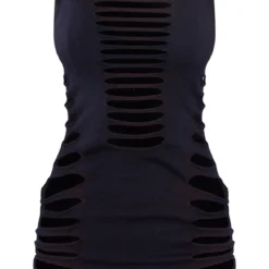 Robe En Maille Tricot Ajourée Noire Très Découpée -Jupe Lumine Soldes Boutique f251e56141e9c56b37daf76aba6f98ec8419320b cnc9027 5