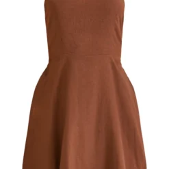 Robe Baby Doll Effet Lin Chocolat Froncée Dans Le Dos à Col Droit 9 Robe Baby Doll Effet Lin Chocolat Froncée Dans Le Dos à Col Droit -Jupe Lumine Soldes Boutique f3d23800e9ea37957a791a8b26cad76bffc98452 cnd4049 5