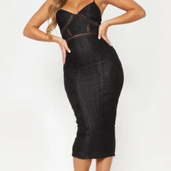 Pure Robe Mi-longue Noire à Rayures En Mesh Et Dentelle 8 Pure Robe Mi-longue Noire à Rayures En Mesh Et Dentelle -Jupe Lumine Soldes Boutique f40c1415280b2ddfcc13a8d85b029284fd682884 cly8140 1