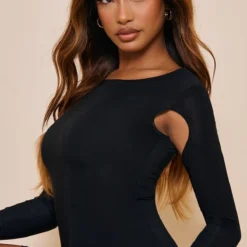 Robe Très Moulante Noire Découpée Sous Les Bras -Jupe Lumine Soldes Boutique f4735b067836e90919fd820ff34d83e6155265b2 cnd2279 4