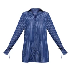 Robe Chemise Bleu Marine à Rayures Et Manches évasées Nouées -Jupe Lumine Soldes Boutique f4db04bce499752eca3d6e8185ac7c92a1b45a77 cnc2852 5