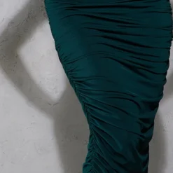 Robe Mi-longue Asymétrique Vert émeraude Froncée -Jupe Lumine Soldes Boutique f5b59d5f87e7f87b3f64f1e7f0c455cf5879e1cf cnb3264 4