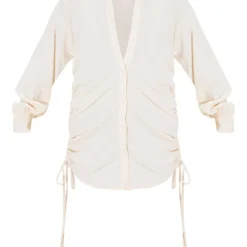 Robe Chemise En Velours Côtelé Crème à Côtés Froncés -Jupe Lumine Soldes Boutique f8d378f213816bc4c052f96b2d235a65019985f7 cmt3770 5