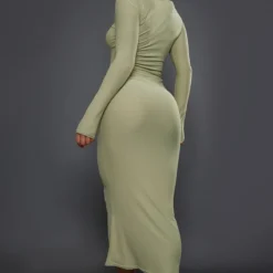 Robe Longue Kaki En Maille Douce à Col Rond -Jupe Lumine Soldes Boutique f98eafdaf722346499fa29ed00e5626ed97e04ee cnd1309 2