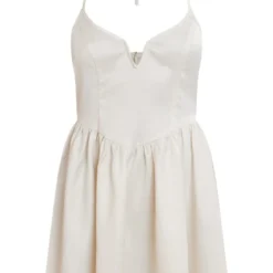 Robe Patineuse Satinée Décolletée Champagne à Dos Nu 9 Robe Patineuse Satinée Décolletée Champagne à Dos Nu -Jupe Lumine Soldes Boutique fa5f585175fbab9ae07f7e17f7c2a6b637dc96b0 cnd7590 5