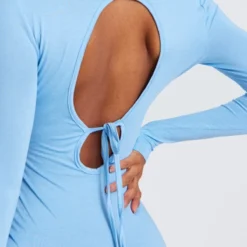 Robe Moulante En Jersey Bleu Clair à Dos Nu Noué Et Manches Longues 8 Robe Moulante En Jersey Bleu Clair à Dos Nu Noué Et Manches Longues -Jupe Lumine Soldes Boutique fba4fede7a185c634a320f17e7f0a07ee4a1876f cnd1258 4
