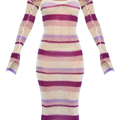Robe Longue En Maille Tricot Ajourée à Rayures Lilas Et Manches -Jupe Lumine Soldes Boutique fd3fa66e8a1d66831abf938d72f23a795ffd3382 cnc5961 5
