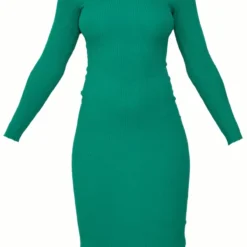 Robe Longue Vert Vif En Maille Tricot Détail Col -Jupe Lumine Soldes Boutique fde49f14cf9db4aecaf905b856b347b777ecdd16 cnb1353 5