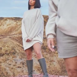 Renew Robe Pull Oversize Avoine à Slogan -Jupe Lumine Soldes Boutique fdf4b6128484c3c6ddb379eb2378681b41a52c4a CMV0838 3