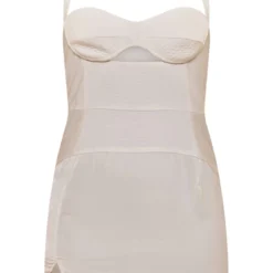 Robe Moulante Satinée Texturée Crème à Détail Bonnets -Jupe Lumine Soldes Boutique fe175158edd86a9e20c30d9091434a9830442112 cnd5880 5