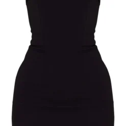 Robe Moulante Bustier Tissée Stretch Noire à Ourlet Rabattu -Jupe Lumine Soldes Boutique feb0478eca43f51e388282408bf958b2d3349990 cnc6204 5