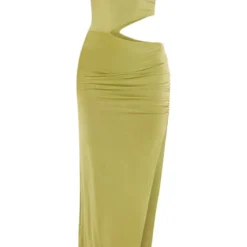 Robe Longue Moulante Vert Olive Découpée Sur Les Côtés à Bretelles Et Col Bénitier 9 Robe Longue Moulante Vert Olive Découpée Sur Les Côtés à Bretelles Et Col Bénitier -Jupe Lumine Soldes Boutique fec9f3159f7a761f7c3fd4f347e39b8c60c2df2b cne1453 5