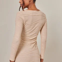 Robe Moulante Sable Texturée à Col Rond Et Manches Longues 6 Robe Moulante Sable Texturée à Col Rond Et Manches Longues -Jupe Lumine Soldes Boutique ff00771f5aa873be133797a3cf1655f152738650 cnb8083 2