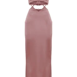 Robe Longue Satinée Rose Foncé à Bretelles Et Détail Croisé à La Taille -Jupe Lumine Soldes Boutique ff2abbc1a415f3581abfaf4c5e575f6bb8cf7412 cnd0402 5