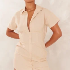 Robe Chemise Effet Lin Gris Pierre à Manches Courtes Et Taille Cintrée 7 Robe Chemise Effet Lin Gris Pierre à Manches Courtes Et Taille Cintrée -Jupe Lumine Soldes Boutique ff6f90b5caff64fe3af161a4a1a449b23b4d1cfe cne2854 3