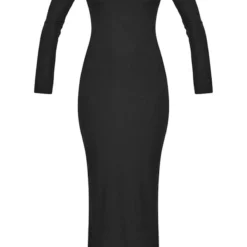 Robe Longue Noire En Maille Douce à Col Rond -Jupe Lumine Soldes Boutique fff90586192047570feabe6b3efd65f8dd9bb51a cnd1310 5